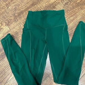 Lululemon Athletica Emerald Green High-Rise Align Leggings with Pockets